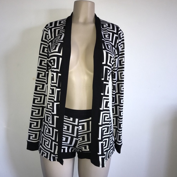 cardigan short set
